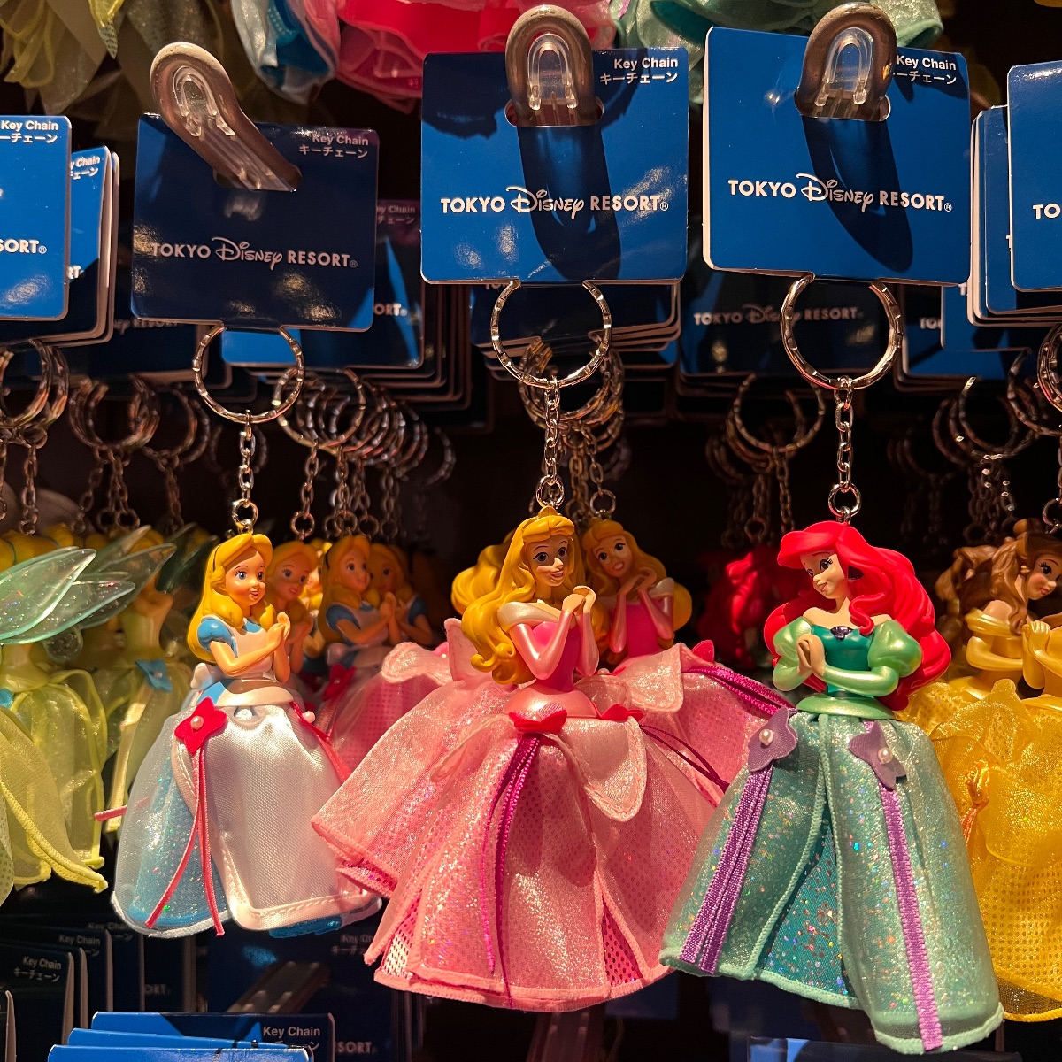 Tokyo Disney Sleeping Beauty Aurora Dress Keyring view 2
