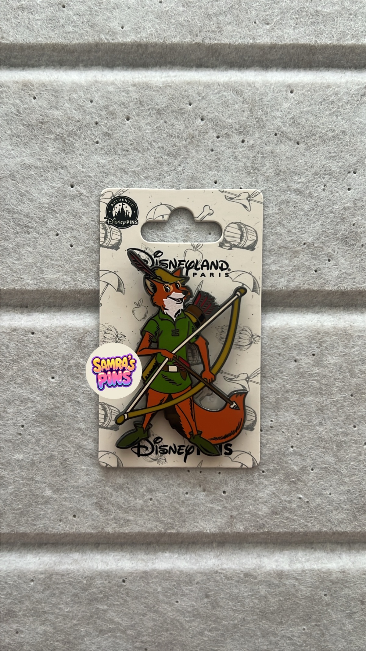Disneyland Paris Classics Robin Hood Pin
