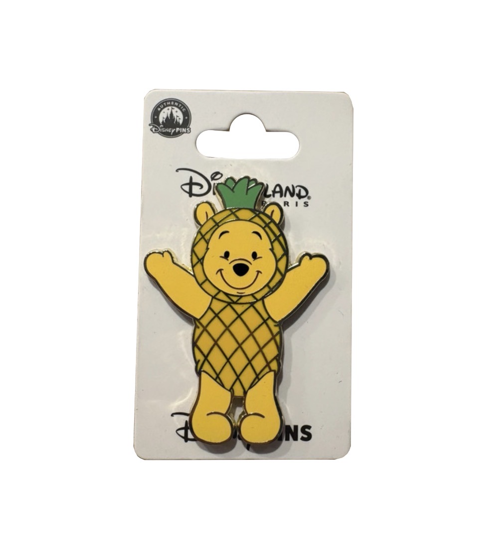 Disneyland Paris Winnie The Pooh Pineapple Pin view 1
