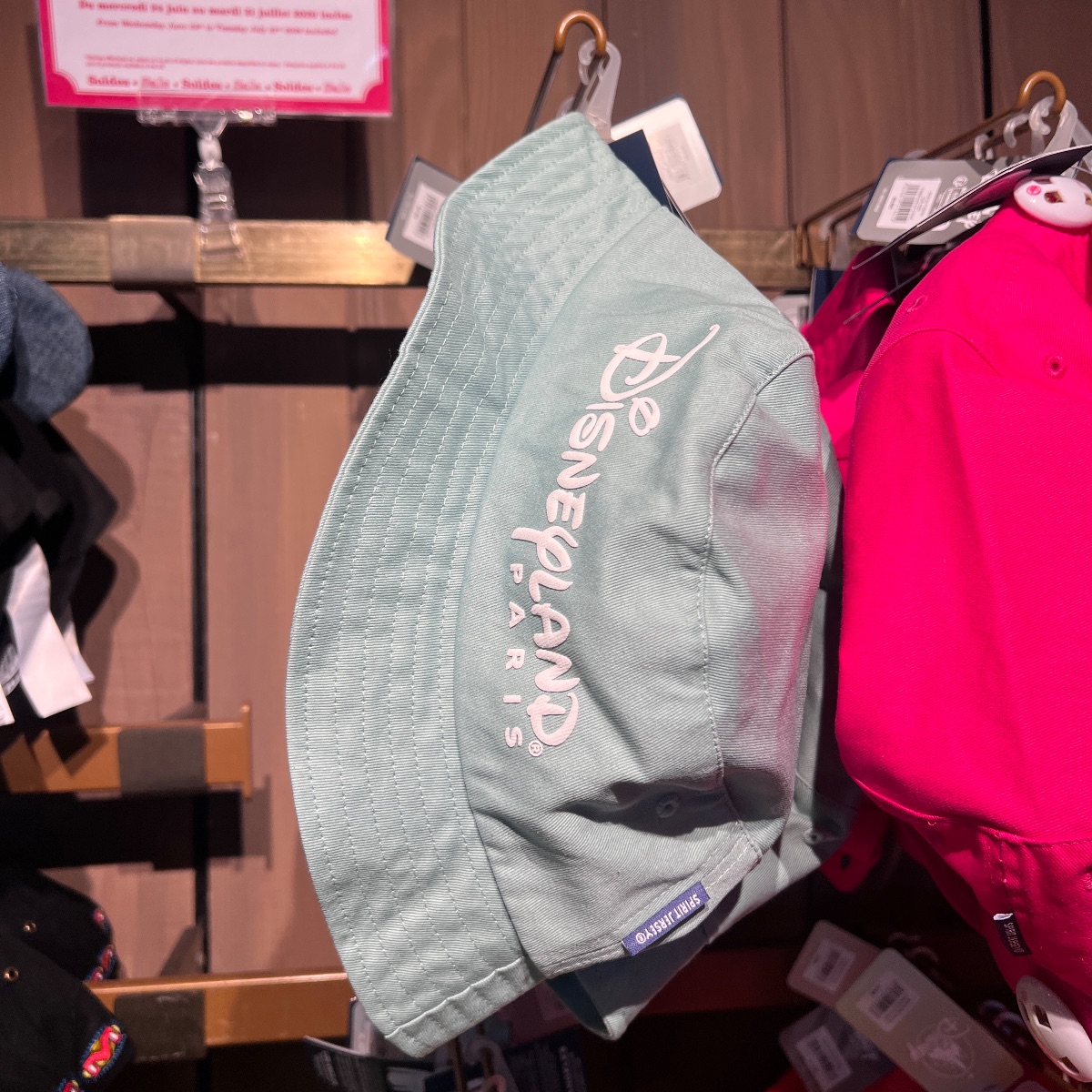 Disneyland Paris Neon Blue Bucket Hat
