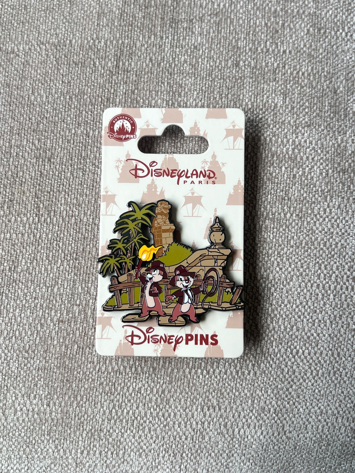 Disneyland Paris July 2026 Attractions Indiana Jones Chip and Dale Pin view 1