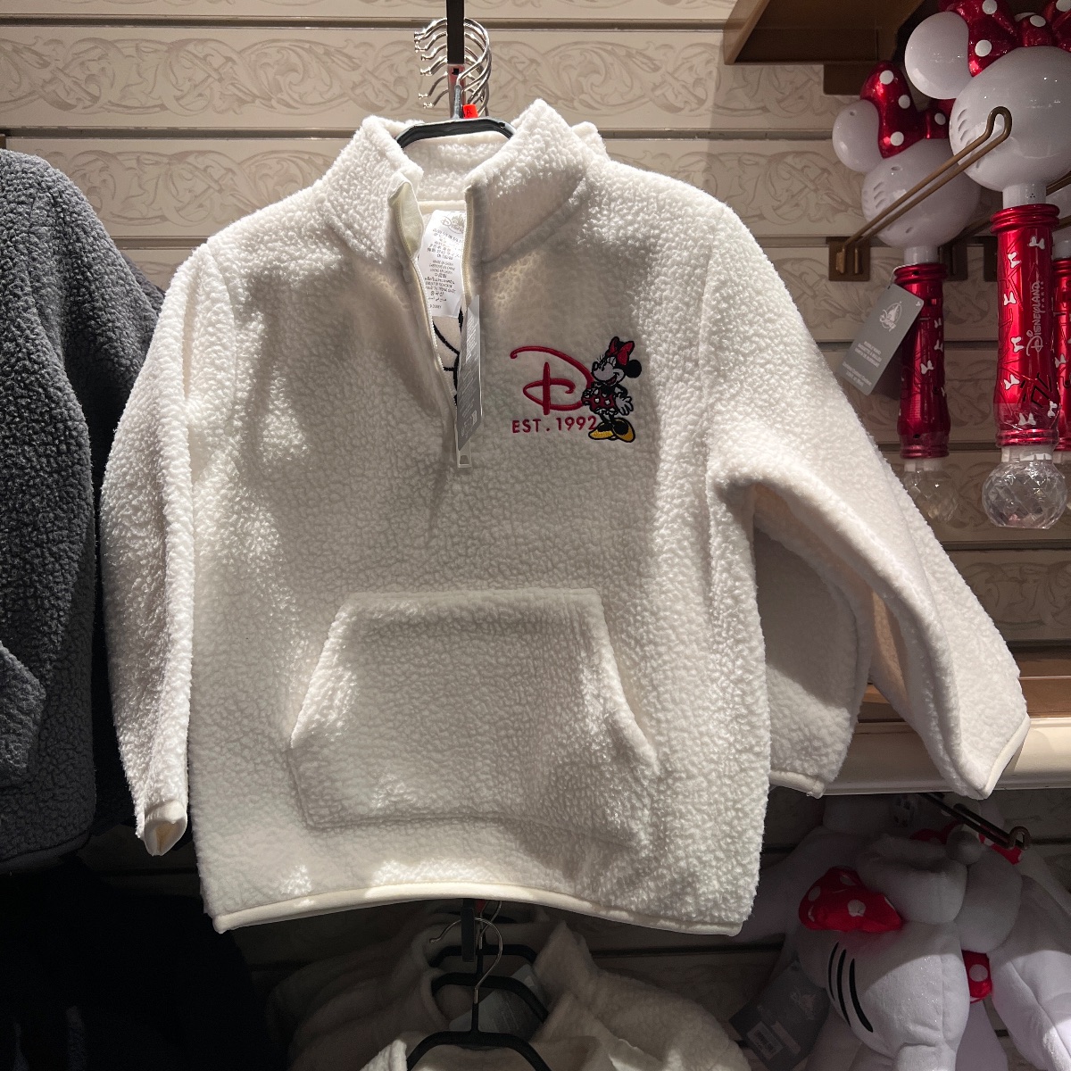 Disneyland Paris Kids Quarter Zip Fleece Minnie Mouse view 2