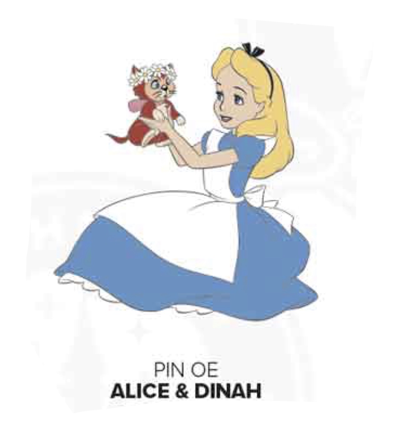 Disneyland Paris July 2026 Alice in Wonderland Alice Dinah Pin view 1