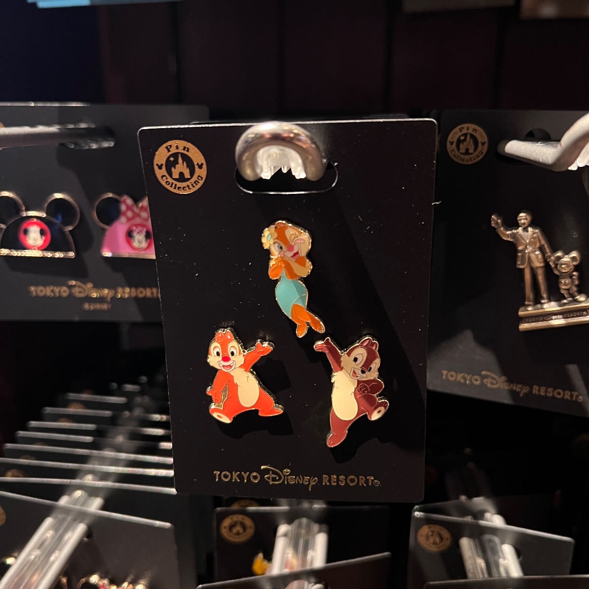 Tokyo Disney Chip and Dale Clarissa Pin Set view 1