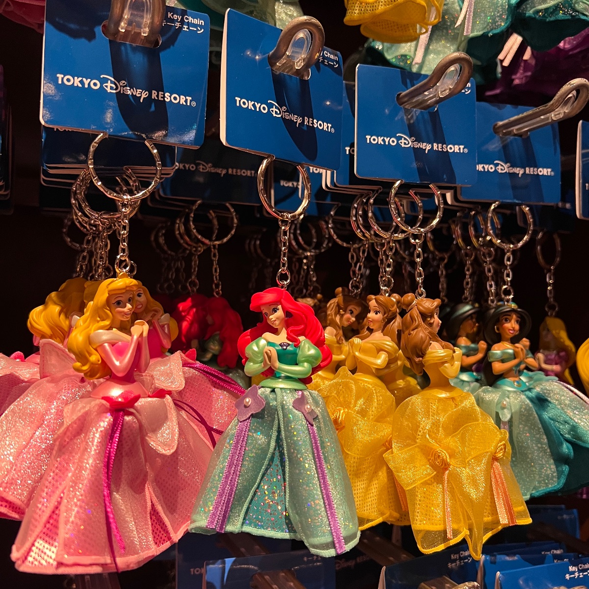 Tokyo Disney Little Mermaid Ariel Green Dress Keyring view 2
