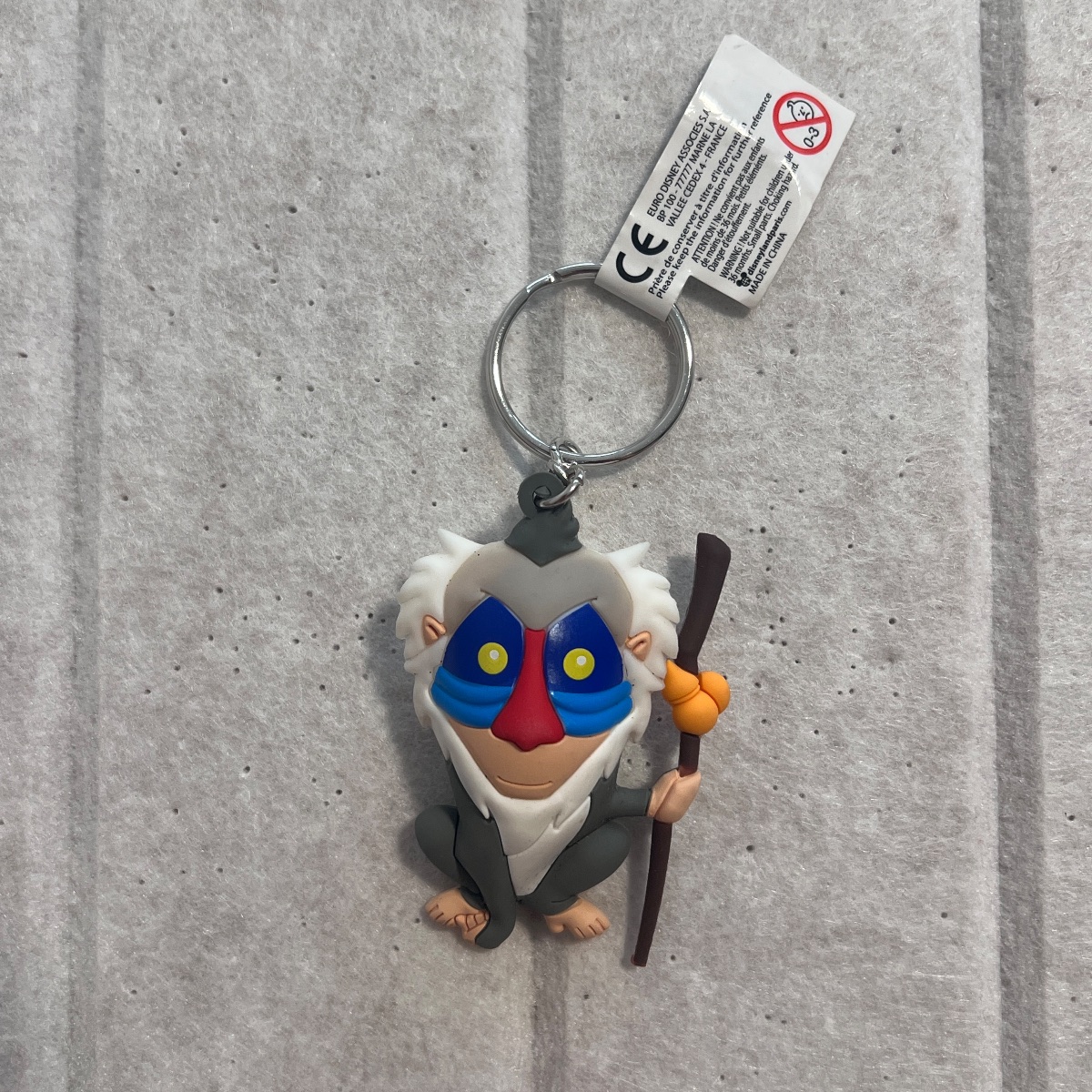 Disneyland Paris Lion King Rafiki 3D Character Keyring