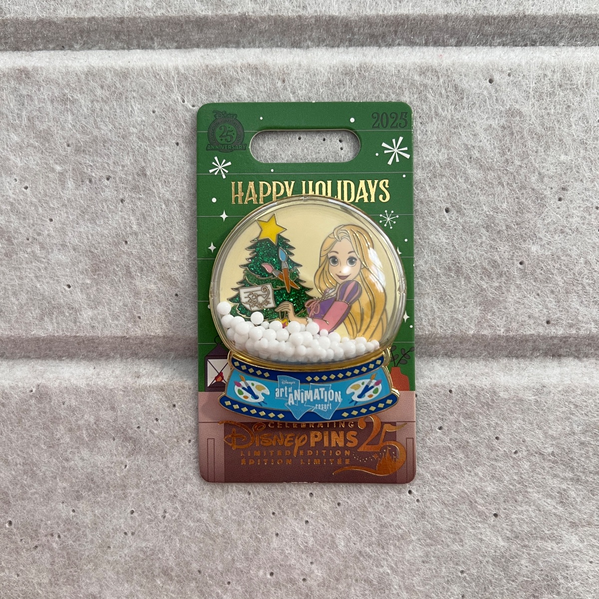 Walt Disney World Limited Edition Art of Animation Rapunzel 3D Snowglobe Pin