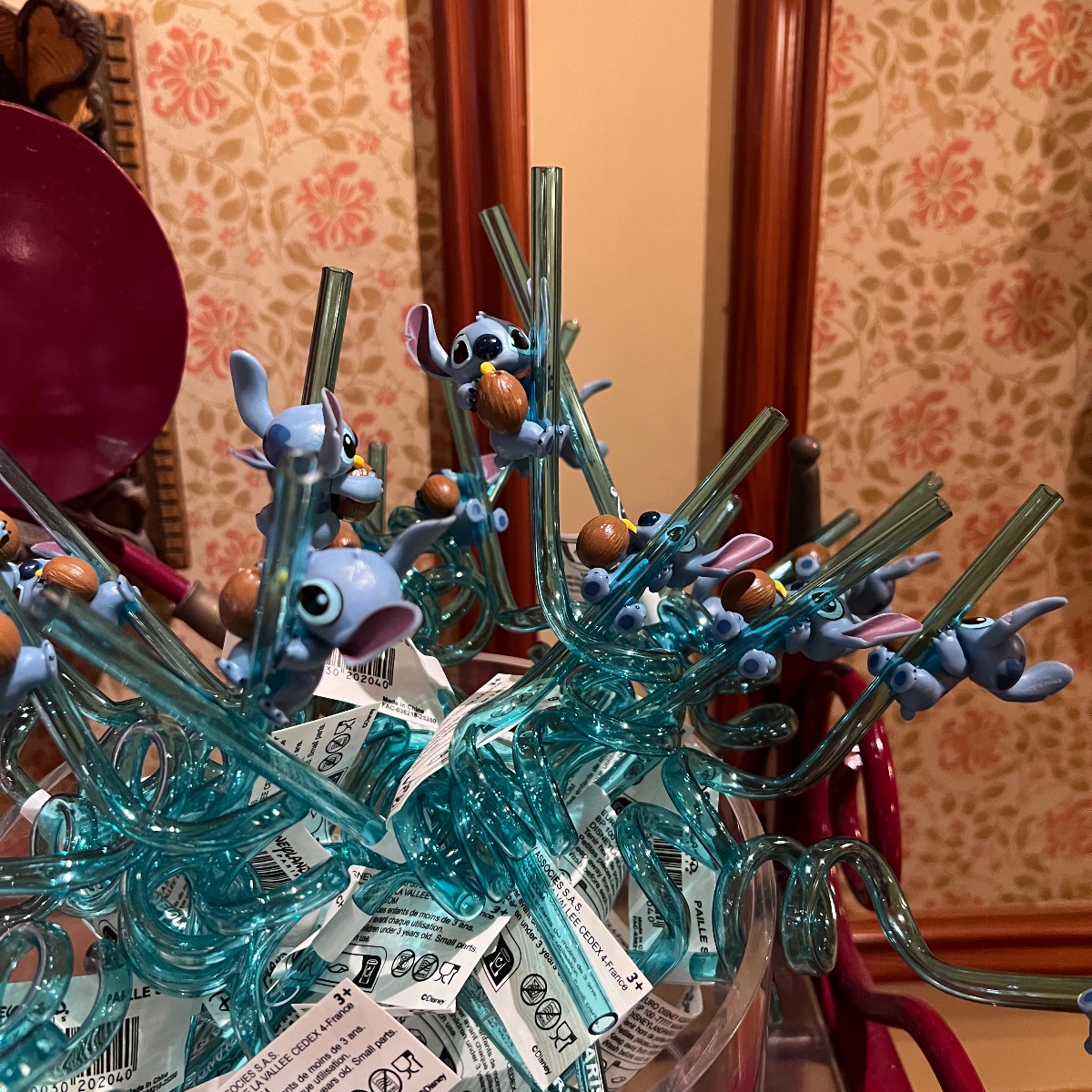 Disneyland Paris Stitch Swirly Drinking Straw view 2