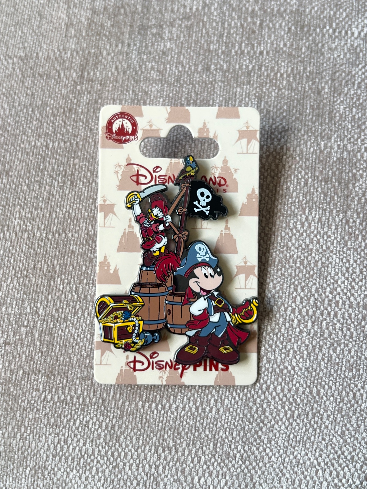 Disneyland Paris July 2026 Attractions Pirates of the Caribbean Mickey Mouse Daisy Duck Pin view 1