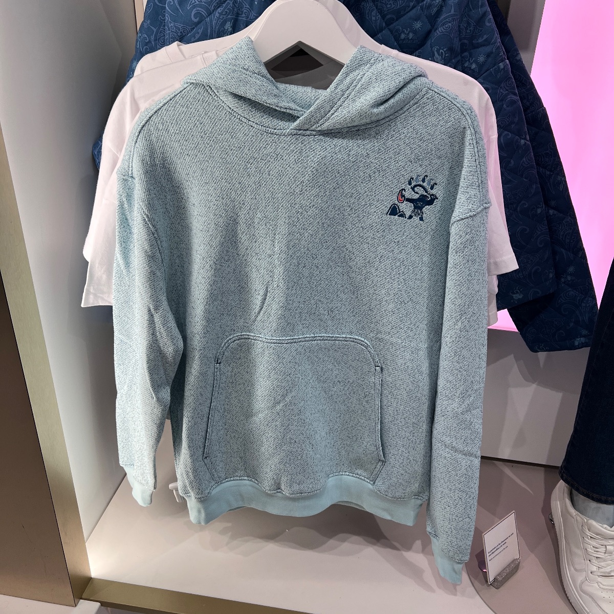 Disneyland Paris Moana Blue Wave Artwork Hoodie