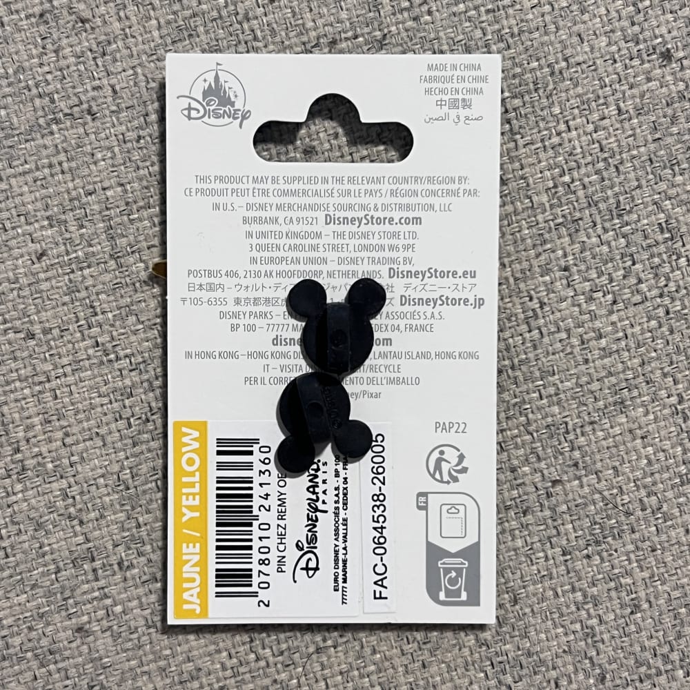 Disneyland Paris Ratatouille Chez Remy Black Sign Pin view 2