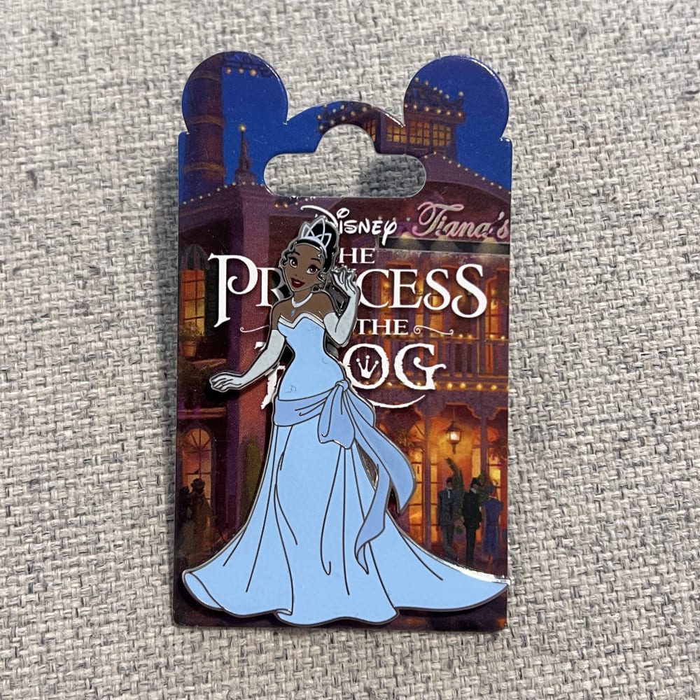 Disneyland Paris Princess And The Frog Blue Dress Tiana Waving Pin view 1