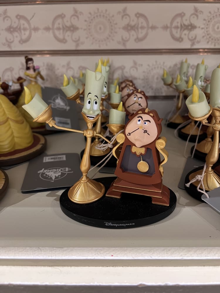 Disneyland Paris Cogsworth and Lumière Figurine