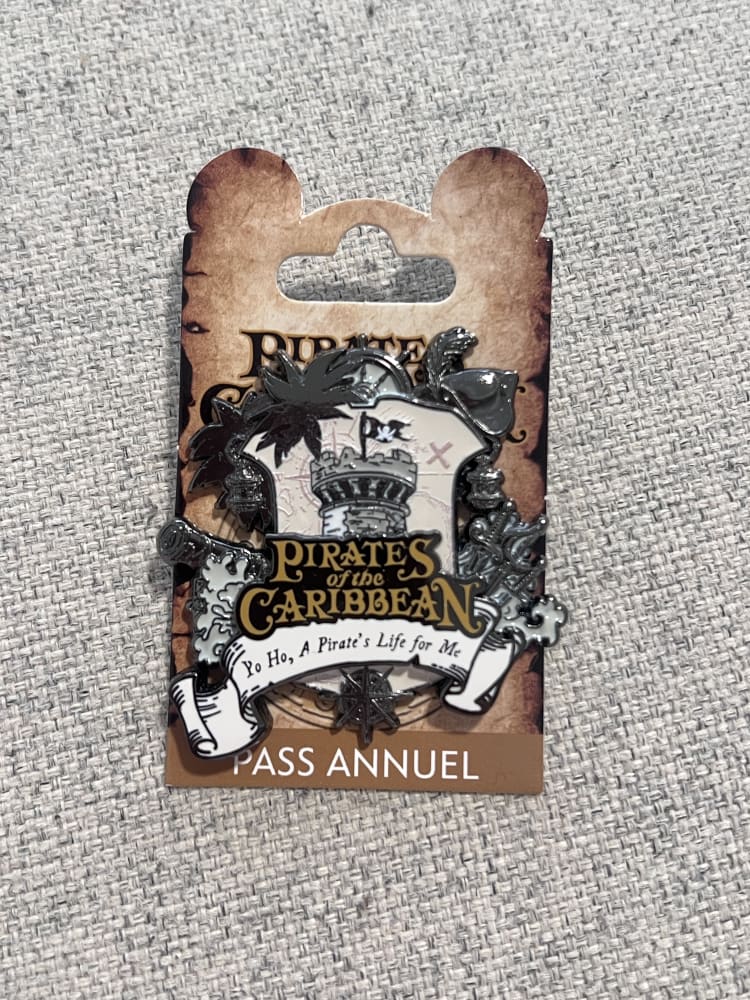 Disneyland Paris Annual Pass Pirates of the Caribbean Tower Pin view 1