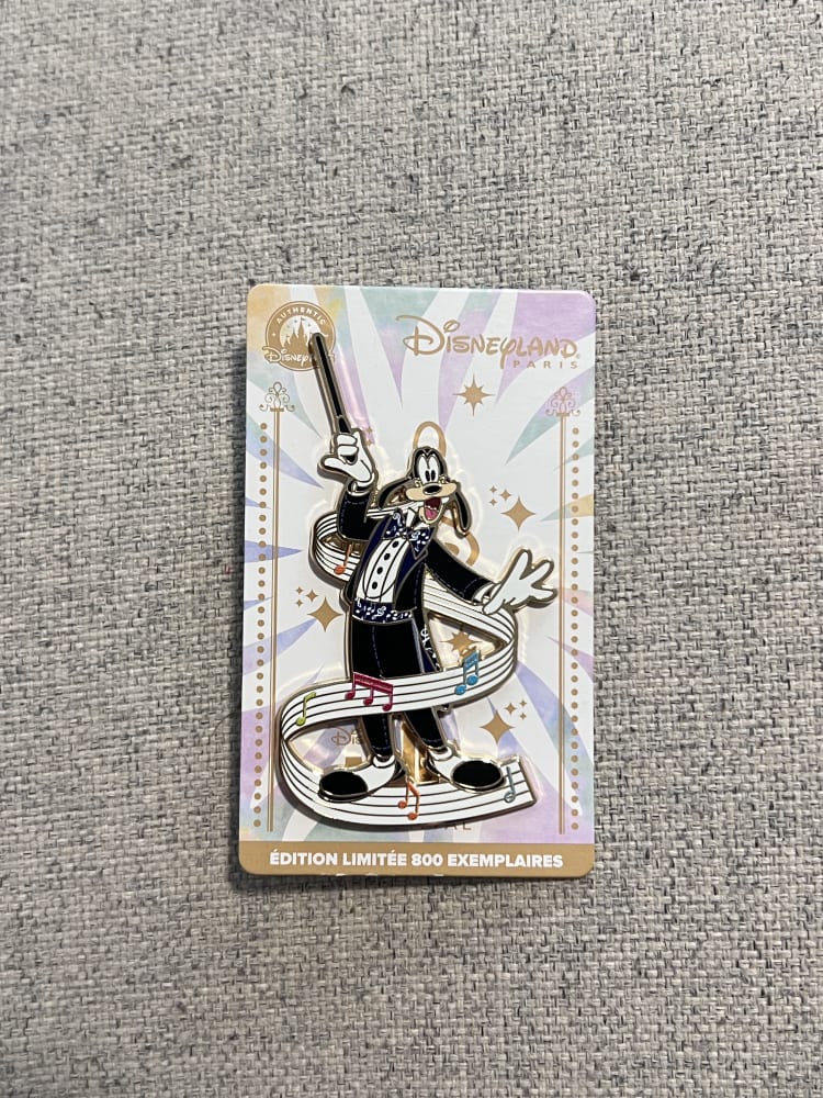 Disneyland Paris Limited Edition Music Festival Goofy Pin view 1