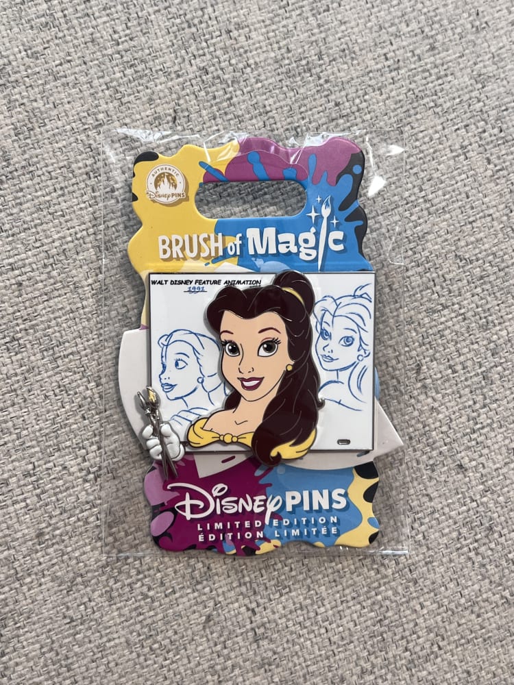 Disney Store Limited Edition Brush of Magic Belle Pin