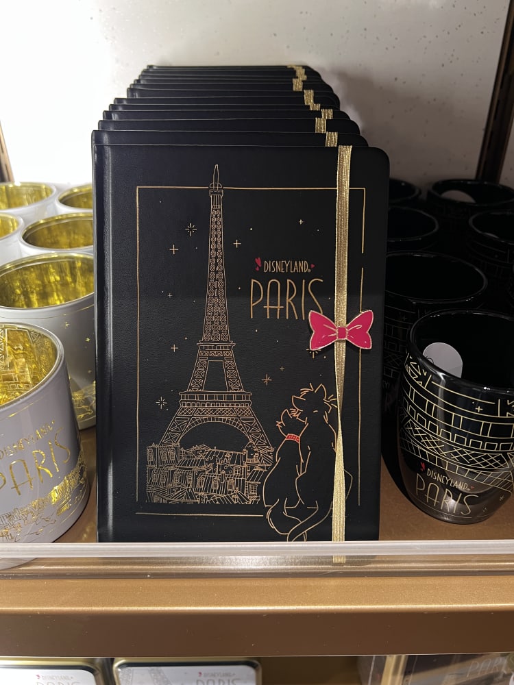Disneyland Paris Black Gold Aristocats Paris Notebook view 1