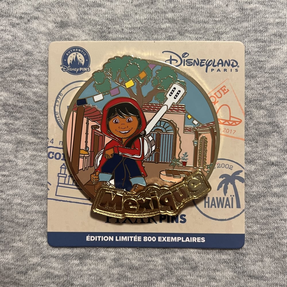 Disneyland Paris Limited Edition Travel Around the World ‘Voyage’ Coco Miguel Pin view 1