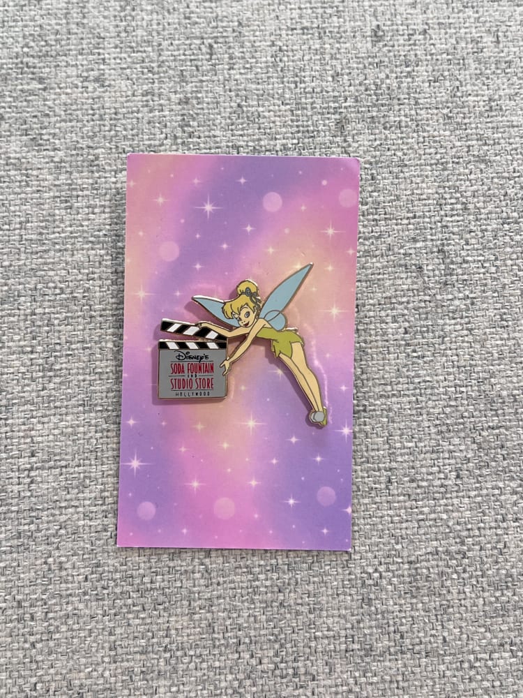 2006 Disney Studio Store Hollywood Limited Edition Soda Fountain Movie Slate Tinkerbell Pin view 1