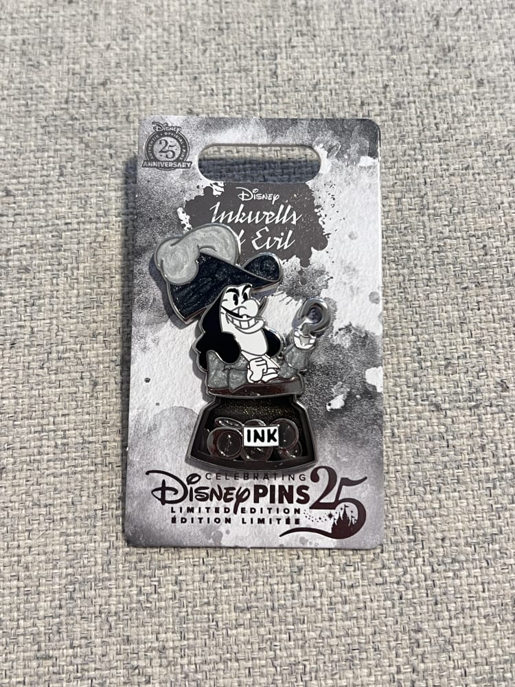Inkwells of Evil Captain Hook Limited Edition Pin view 1