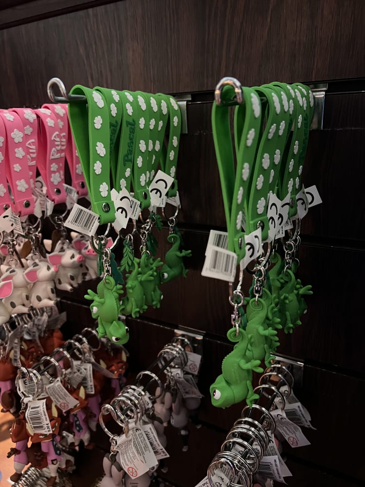 Disneyland Paris Tangled Pascal Rubber Name Tag Keyring view 1