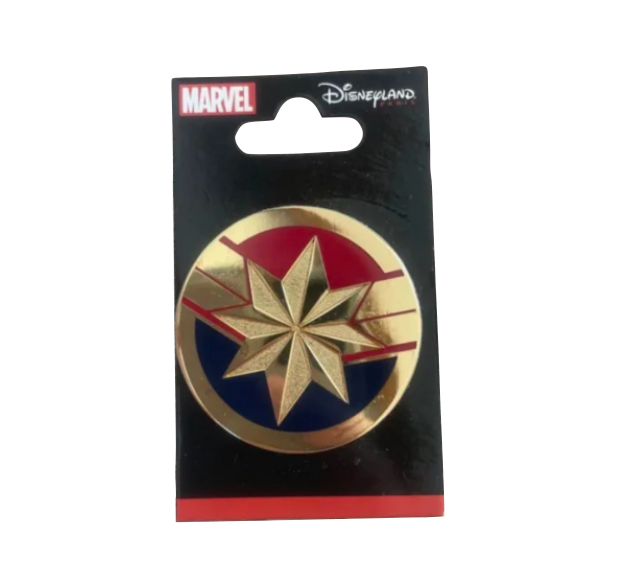 Disneyland Paris Captain Marvel Logo Pin view 1