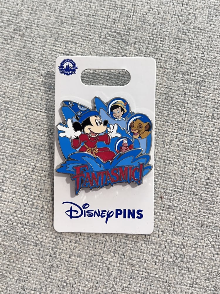 US Disney Fantasmic Sorcerer Mickey Wave Pin view 1