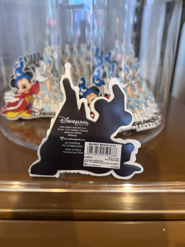 Disneyland Paris Sorcerer Mickey Sleeping Beauty Castle Magnet view 2