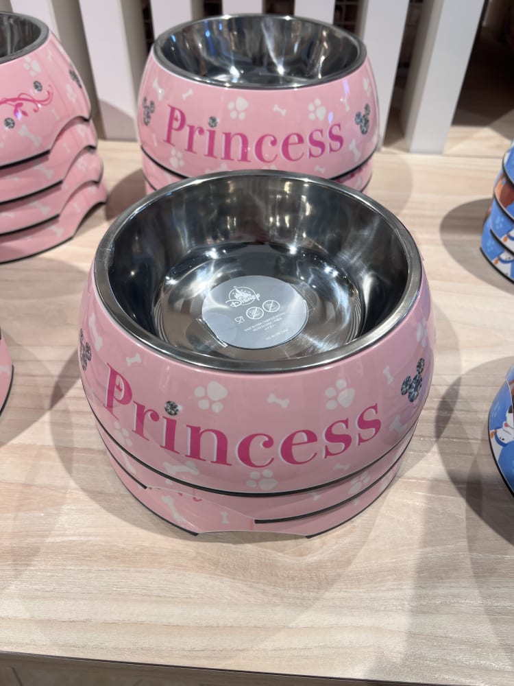 Disneyland Paris ‘Princess’ Pink Dog Feeding Bowl view 1