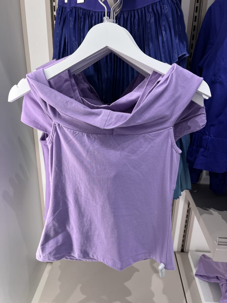Disneyland Paris  x HER Little Mermaid Purple Seashell Top Adults view 2