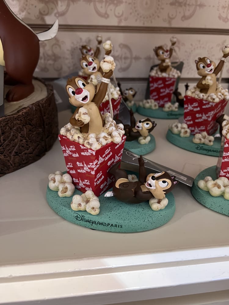 Disneyland Paris Chip and Dale Popcorn Bucket Figurine view 1