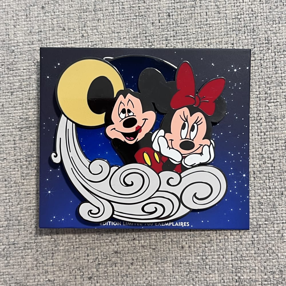 Disneyland Paris Limited Edition Cloud Moon Series Mickey and Minnie Pin view 1