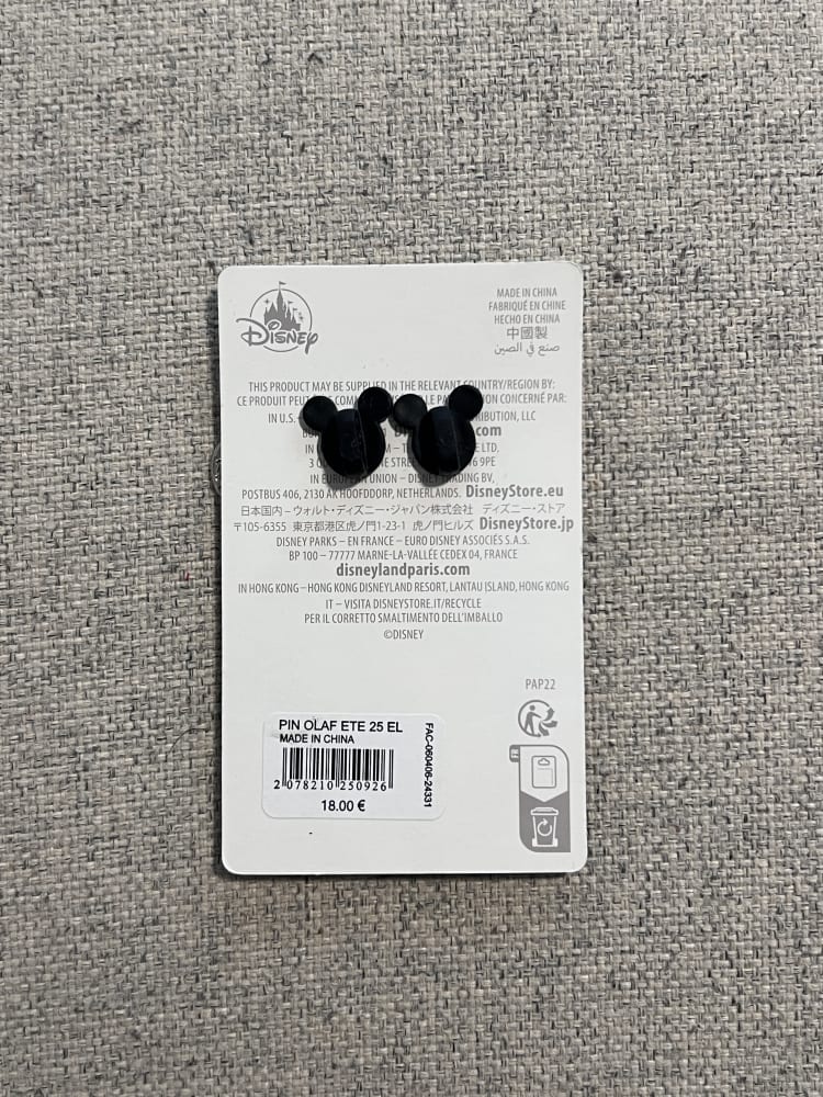 Disneyland Paris Limited Edition Summer Lemonade Stand Olaf Pin view 2