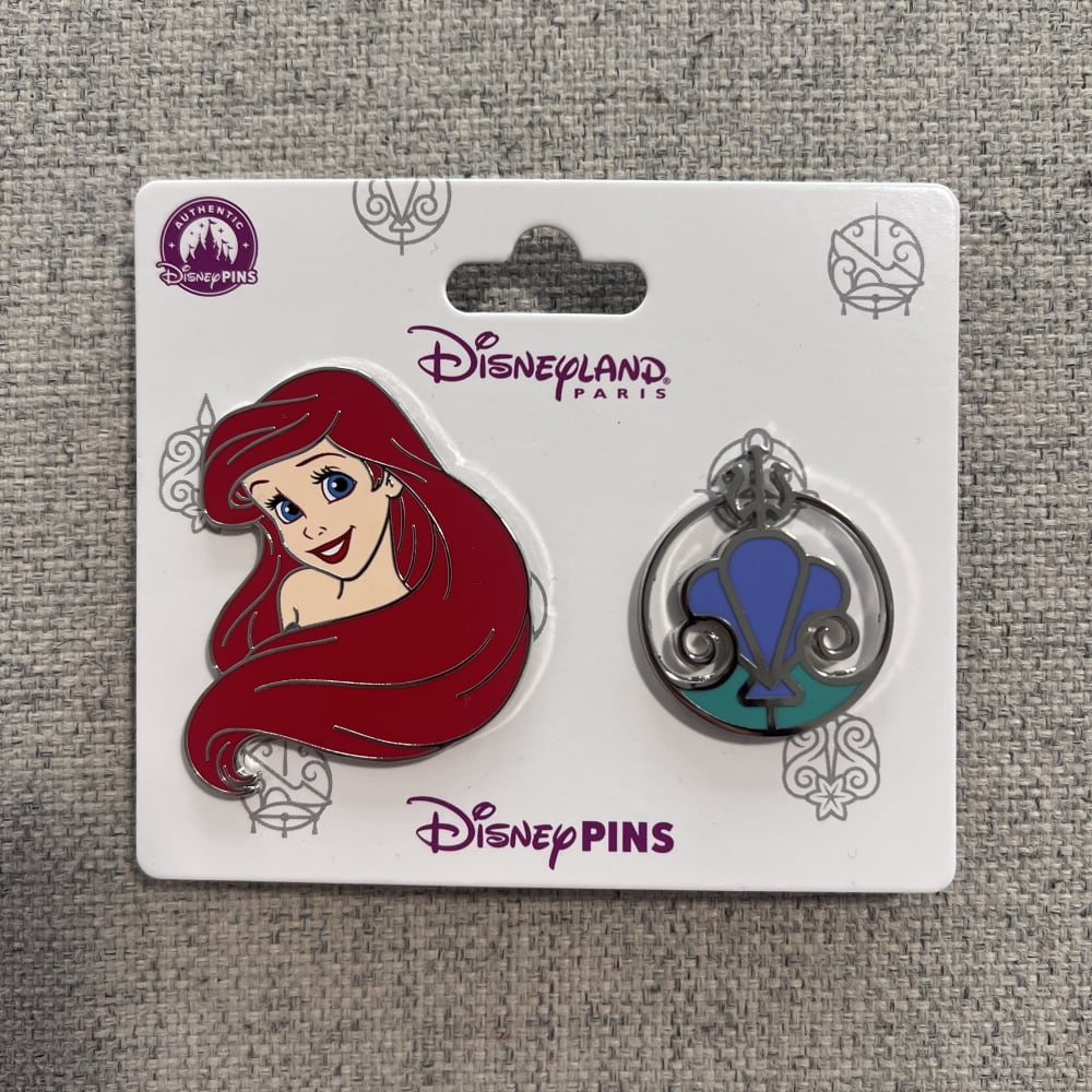 Disneyland Paris Princess Ariel Little Mermaid Pin Set view 1