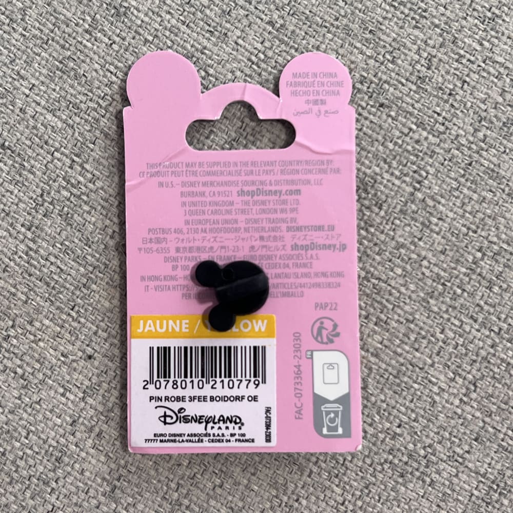 Disneyland Paris Sleeping Beauty Fairies Pink Blue Paint Splatters Dress Pin view 2