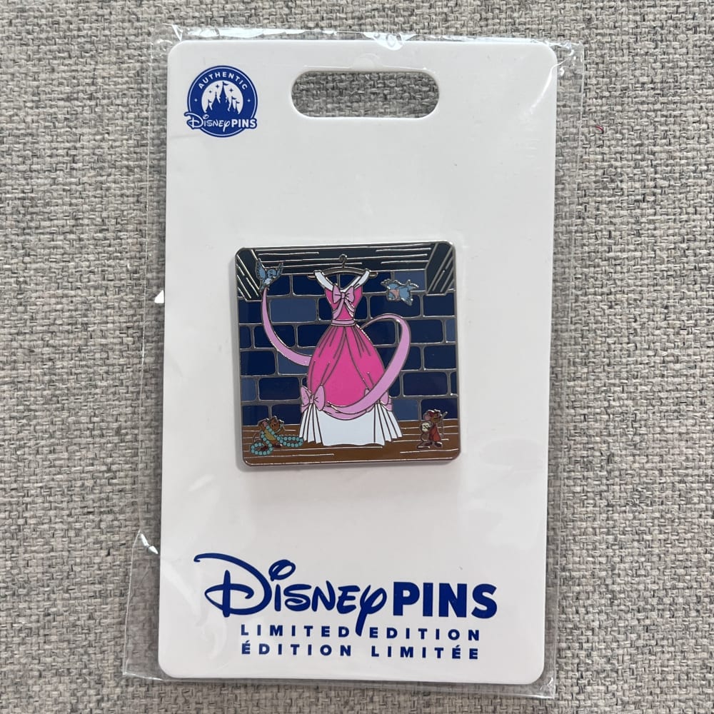 Disney Store Limited Edition Selfridges Cinderella Pink Dress Pin view 1