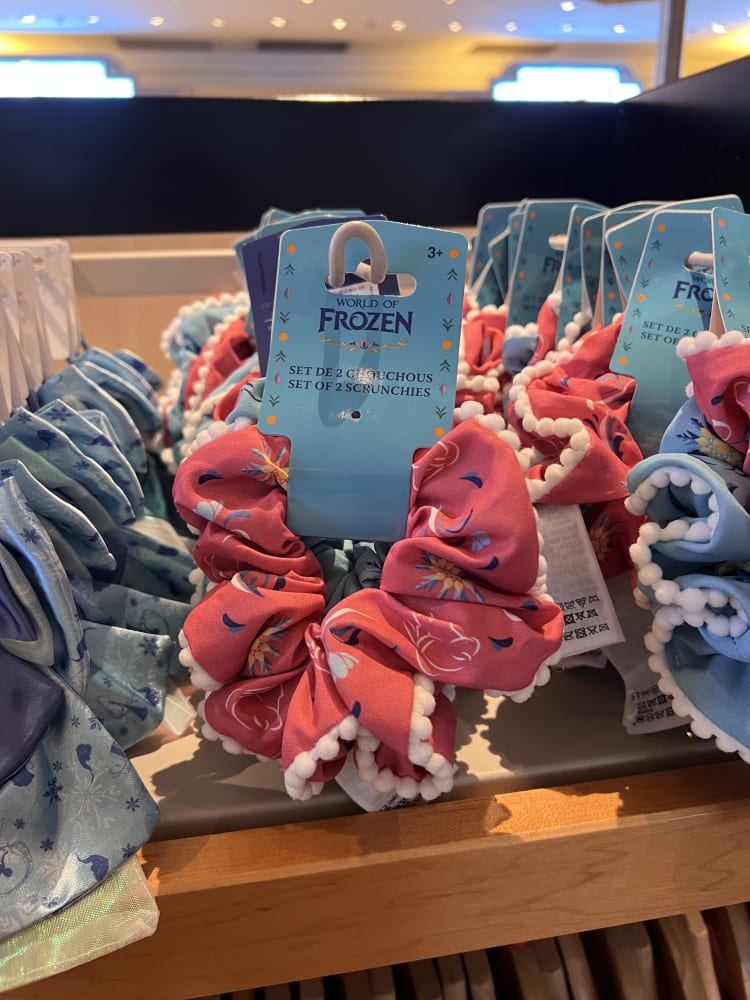 Disneyland Paris World of Frozen Hair Scrunchies Set of 2 view 1