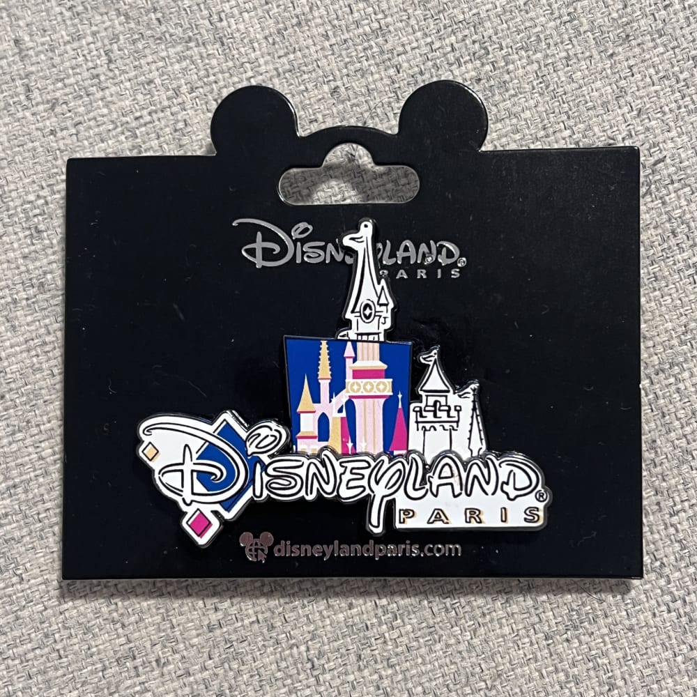 Disneyland Paris Colour Block Sketch Sleeping Beauty Castle Pin view 1