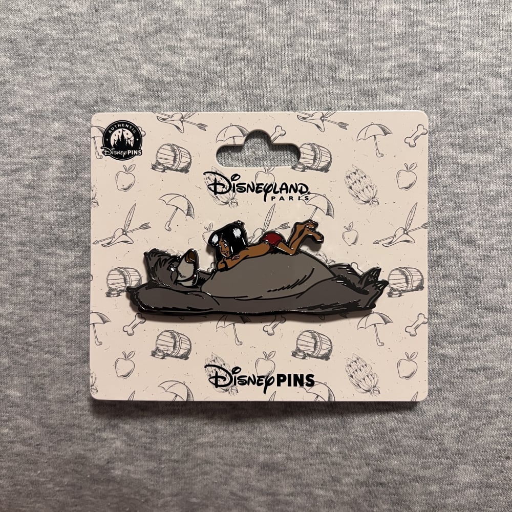Disneyland Paris Jungle Book Baloo Mowgli Pin