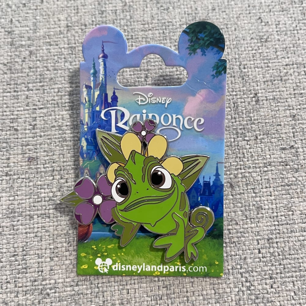 Disneyland Paris Tangled Pascal Flowers Pin view 1