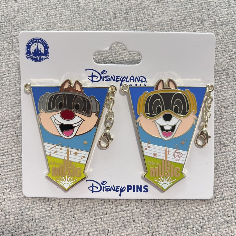 Disneyland Paris Music Festival Chip and Dale Pin Set view 1