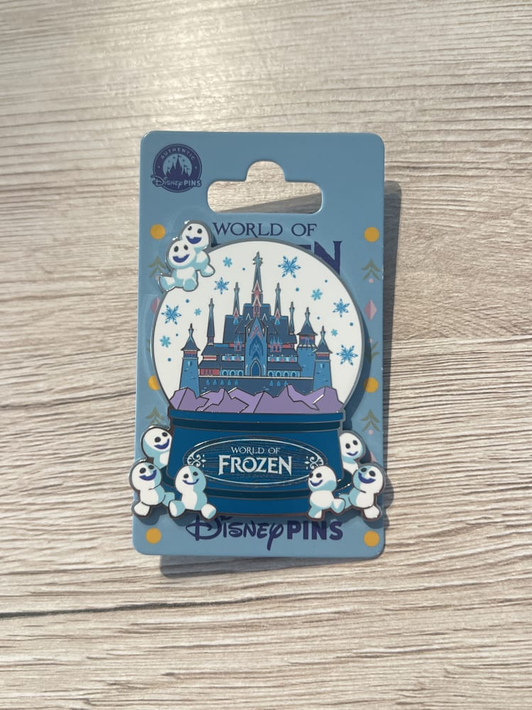Disneyland Paris World of Frozen Snowgies Snowglobe Pin view 1