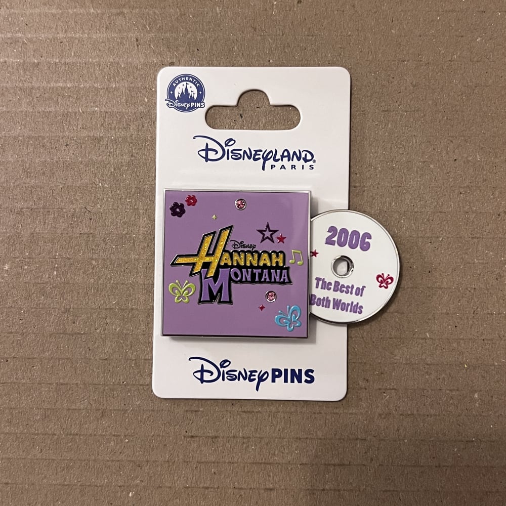 Disneyland Paris Disney Channel Hannah Montana Disc Pin view 1