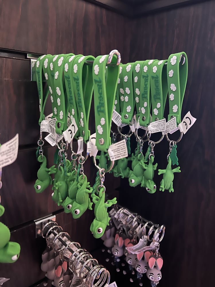 Disneyland Paris Tangled Pascal Rubber Name Tag Keyring view 2