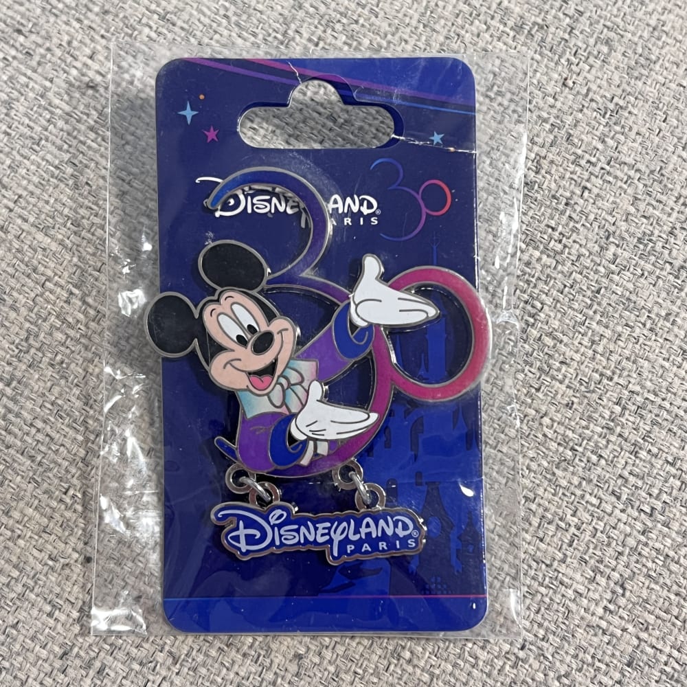 Disneyland Paris 30th Anniversary Mickey Mouse Pin view 1