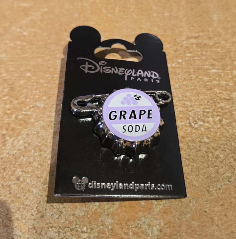 Disneyland Paris Up Grape Soda Badge Pin view 1
