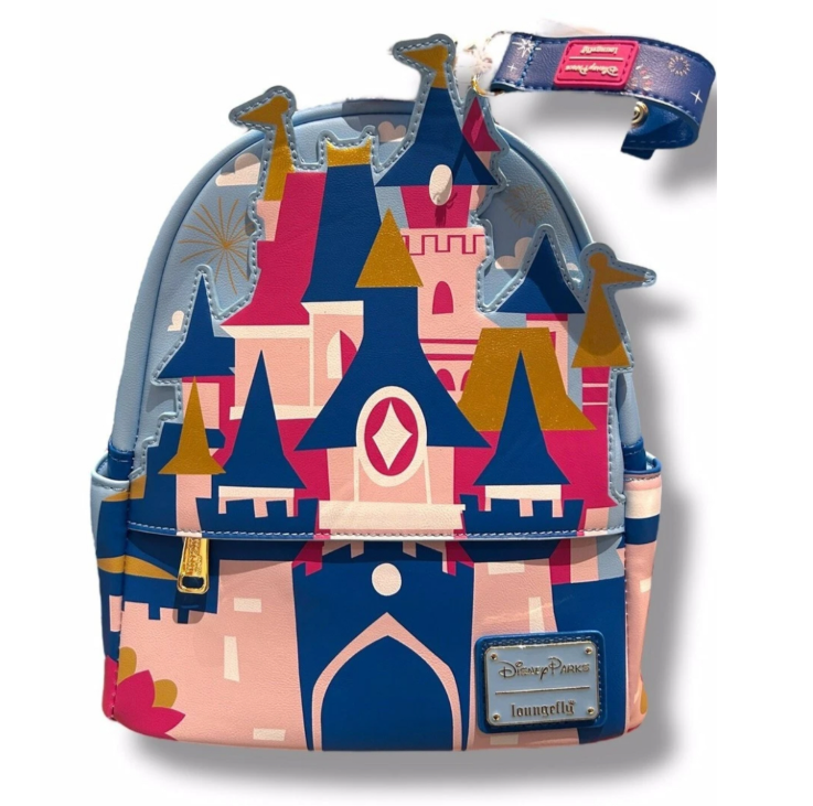 Disneyland Paris x Loungefly Castle Colour Block Mini Backpack