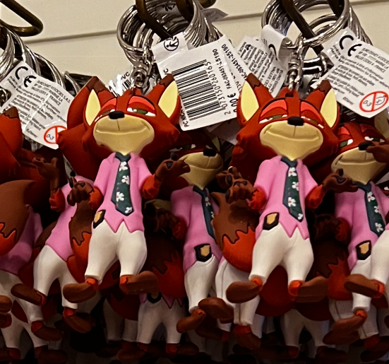Disneyland Paris Nick Wild 3D Character Model Keyring view 1