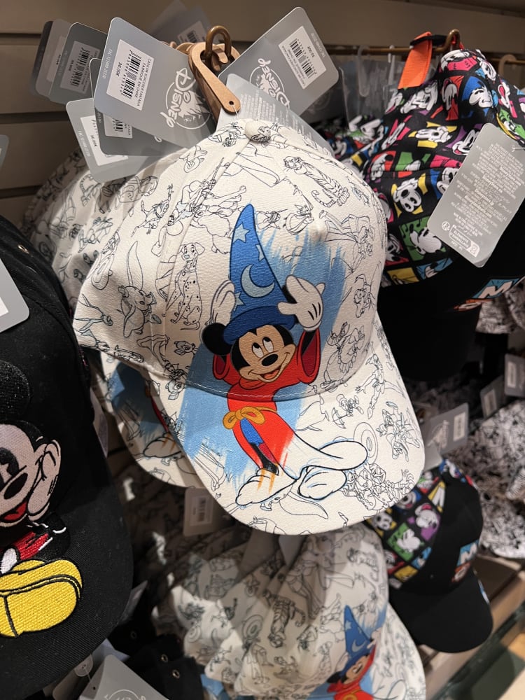 Disneyland Paris Adult Fantasia Sorcerer Mickey Sketch Cap view 2