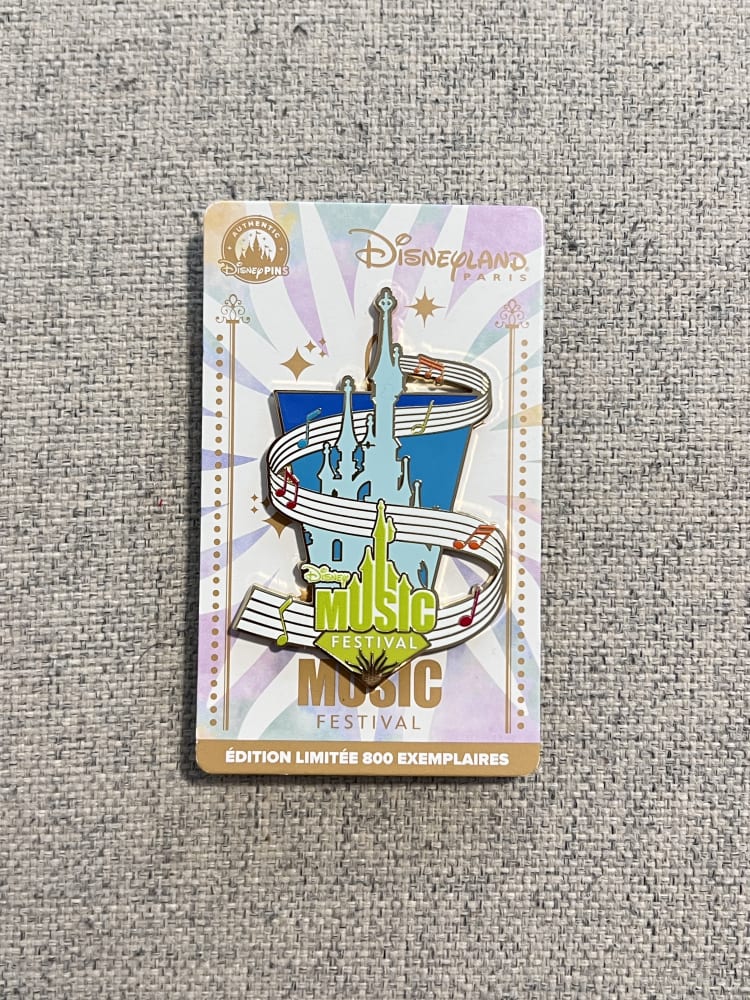Disneyland Paris Limited Edition Music Festival Castle Pin view 1